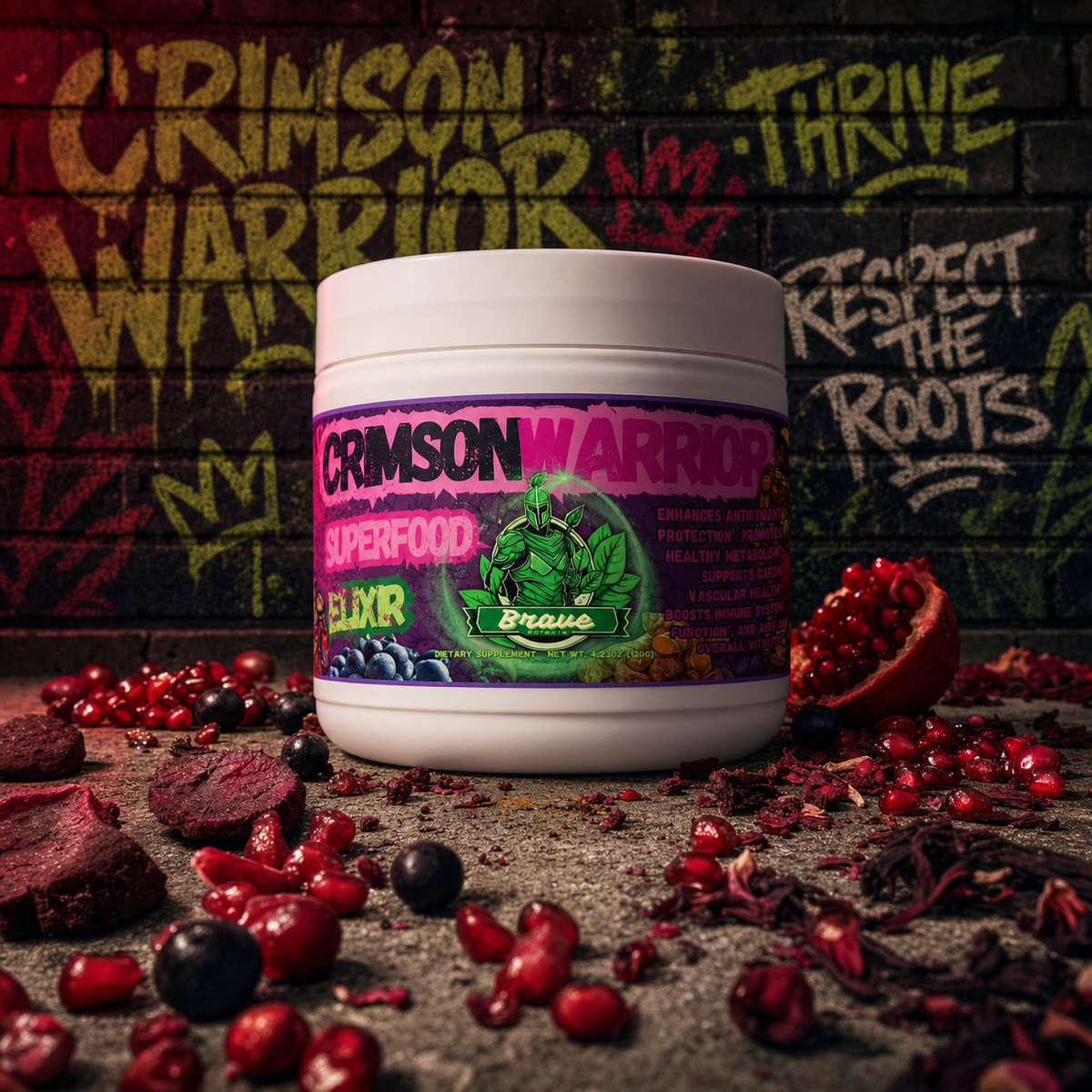 Crimson Warrior Elixir THRIVE (Chocolate bundle) — graffiti hero