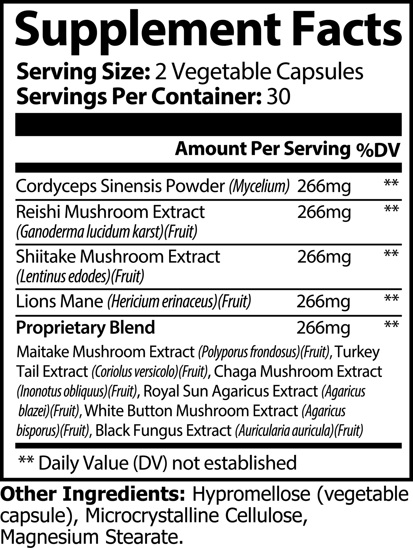 Shroom Savage Mushrom Mix Capsules