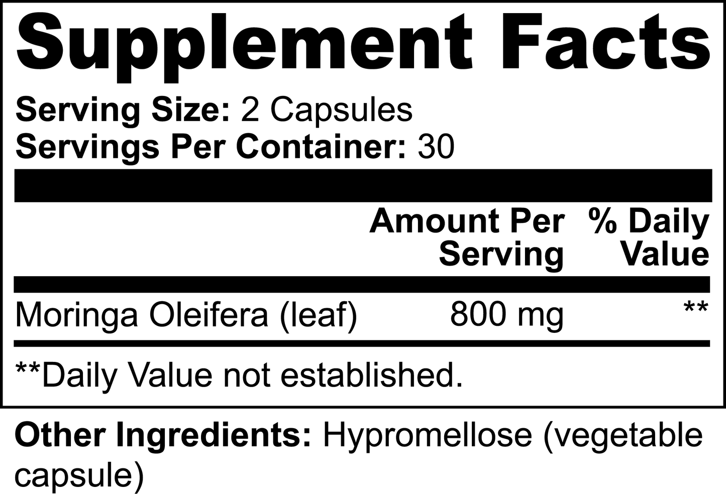 Moringa Might Capsules