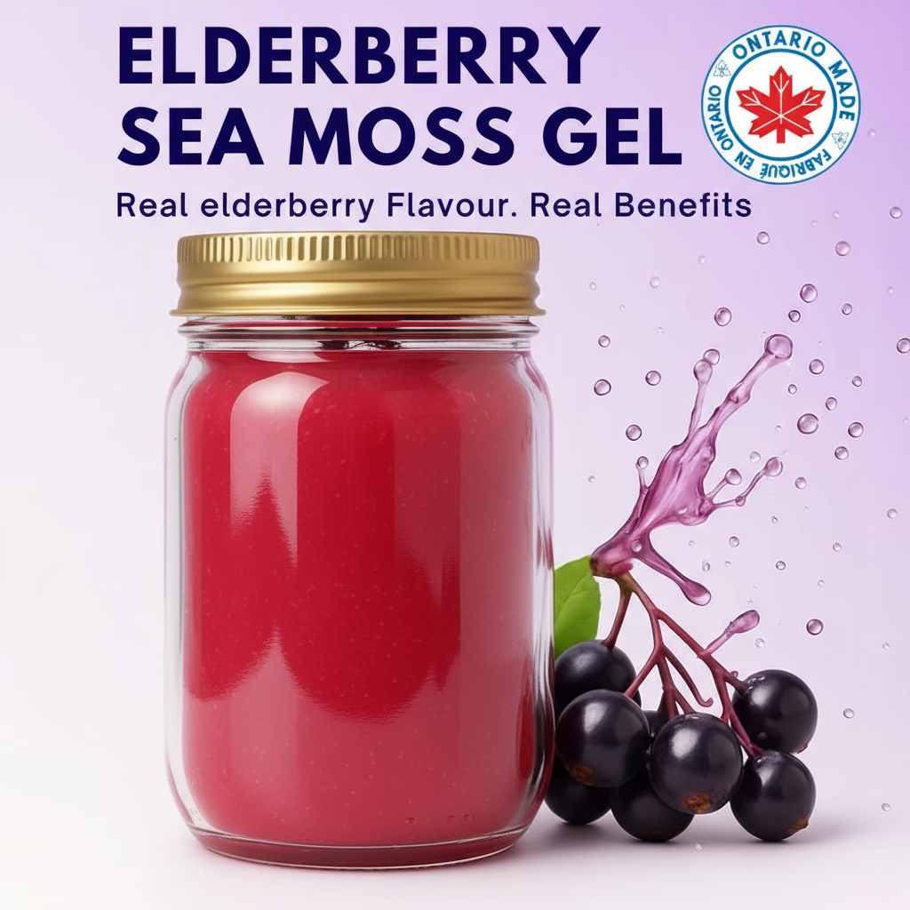 Seammunity Sea Moss Gel: Elderberry Infused Sea Moss Gel