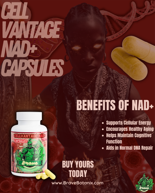 Brave Botanix CellVantage NAD+ Capsules — 500mg NAD+ with Resveratrol, 60ct — usage & directions