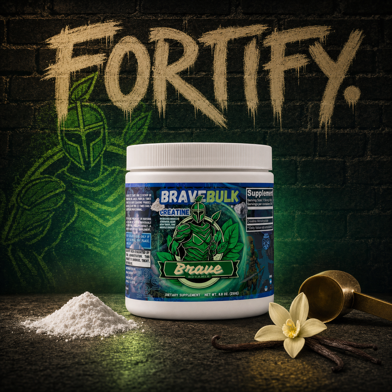 Best Botanix Bundle Vanilla — Brave Bulk Creatine tub, FORTIFY