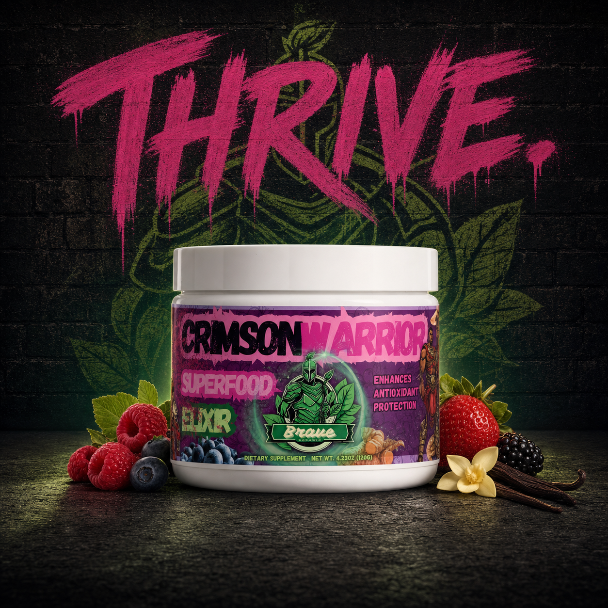 Best Botanix Bundle Vanilla — Crimson Warrior Elixir tub, THRIVE