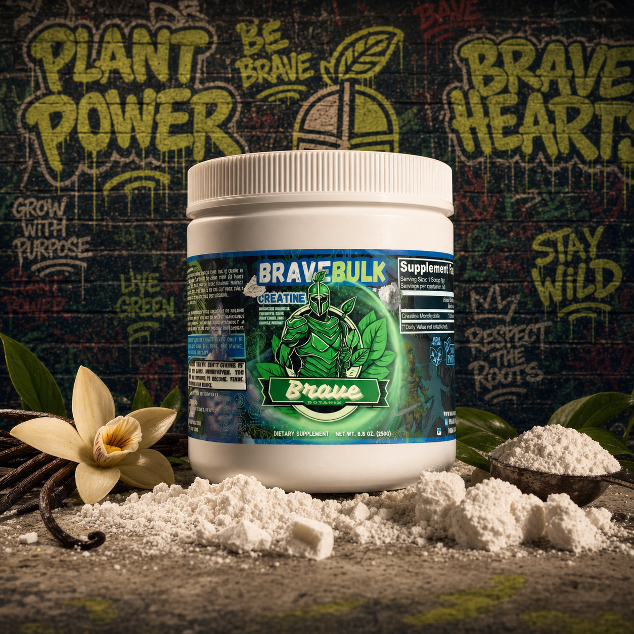 Brave Bulk Creatine FORTIFY (Vanilla bundle) — graffiti hero