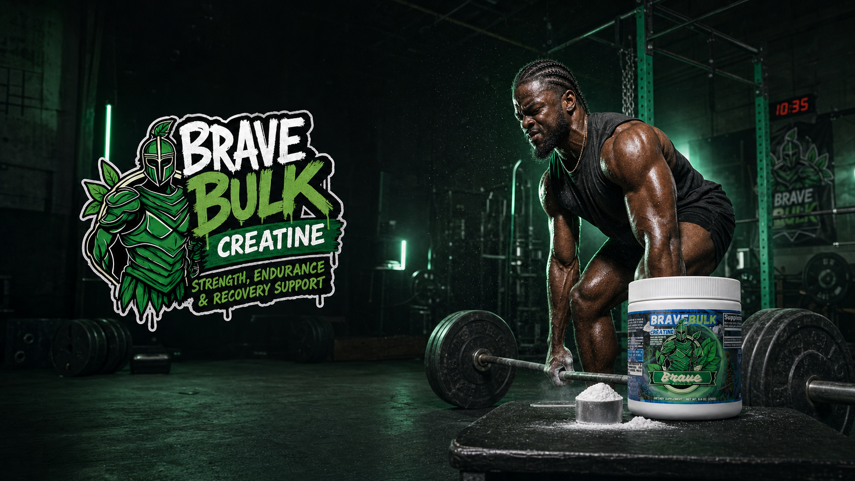 Brave Bulk Creatine - Strength, Endurance & Recovery Support