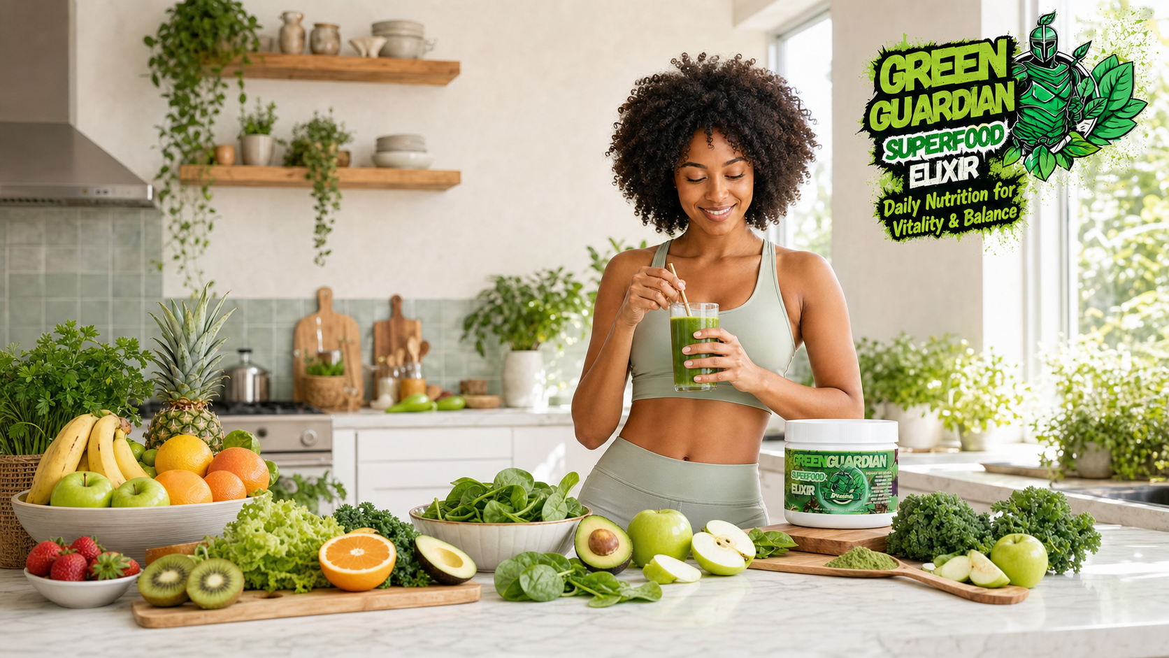 Green Guardian Superfood Elixir - Daily Nutrition for Vitality & Balance