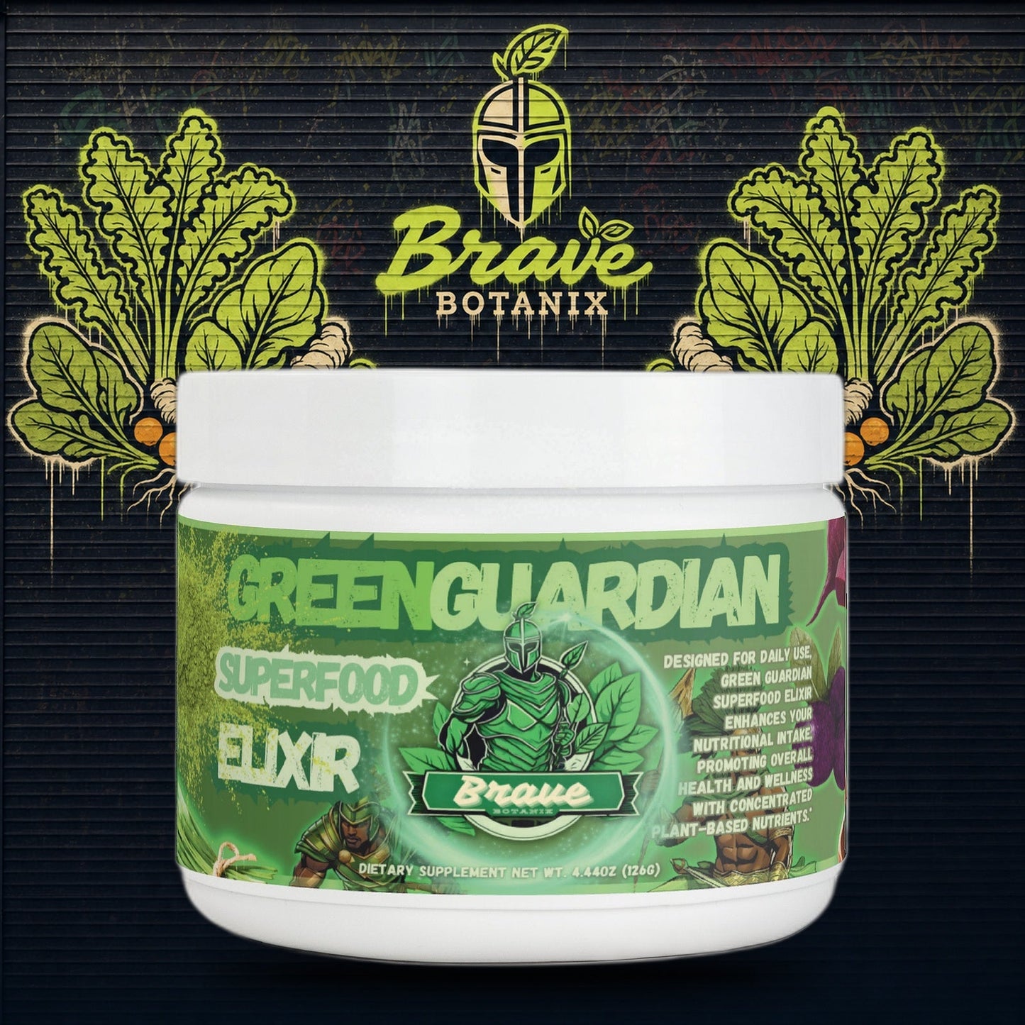 Brave Botanix Green Guardian Elixir — Greens & Ashwagandha, 30 Servings