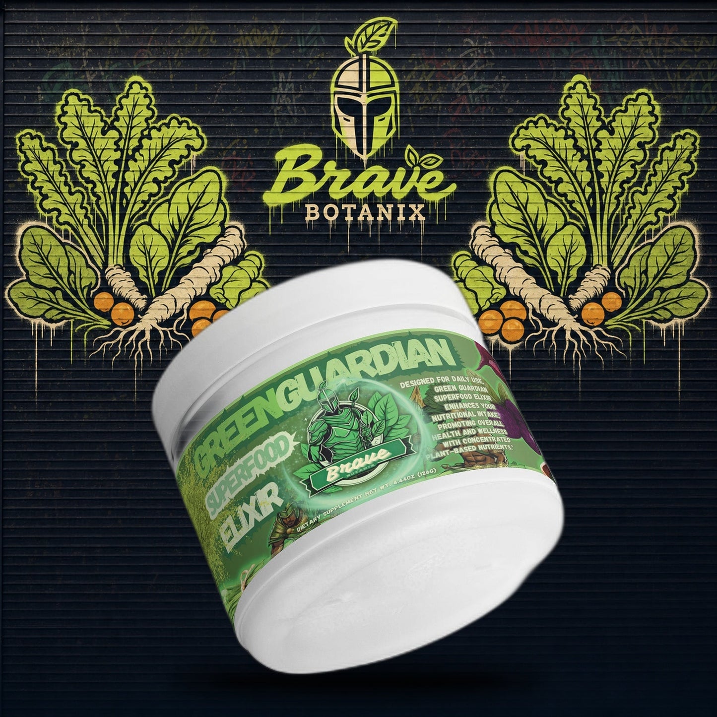 Brave Botanix Green Guardian Elixir — Greens & Ashwagandha, 30 Servings
