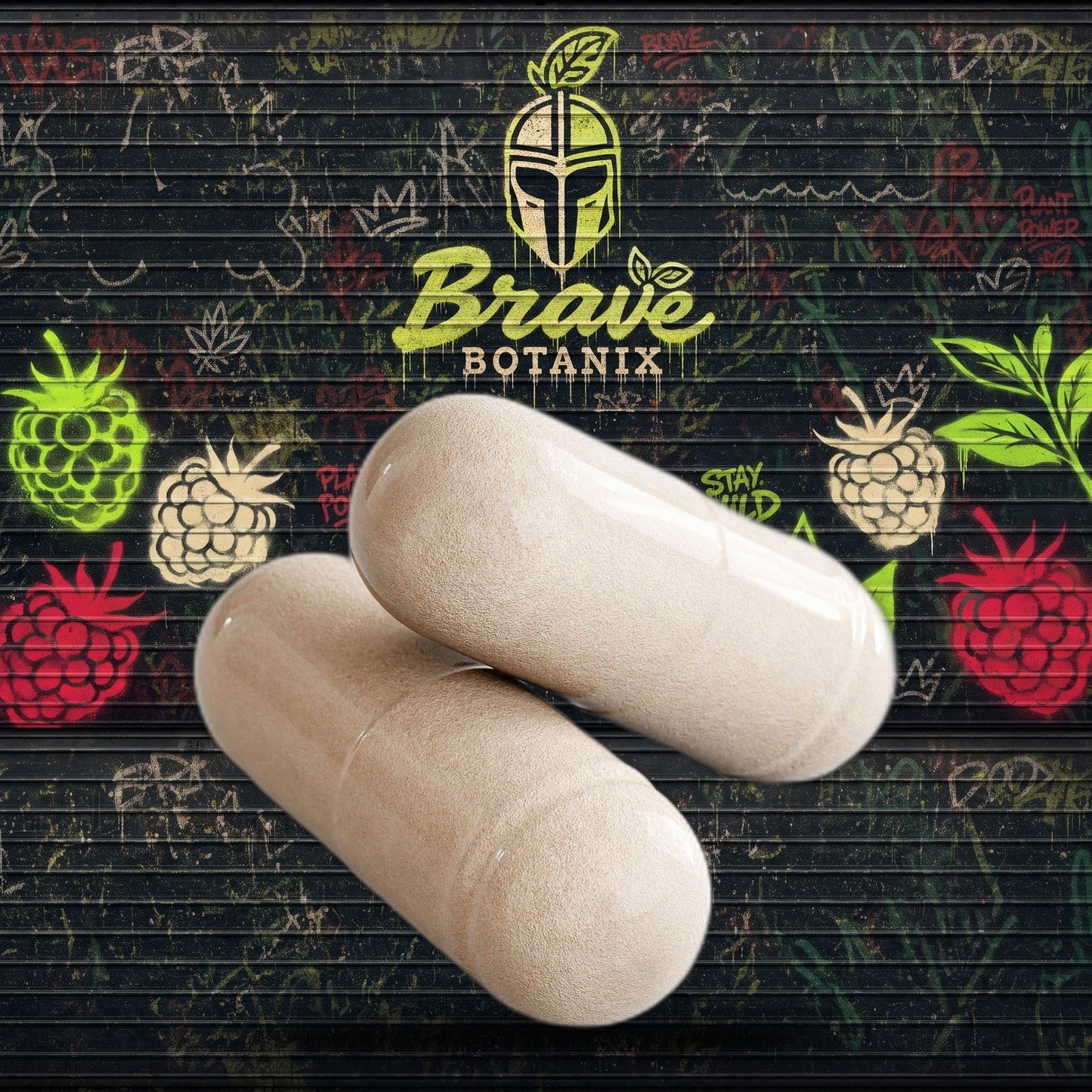 Ketogenix Capsules graffiti mural mockup
