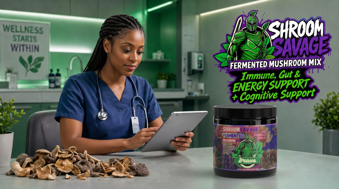 Shroom Savage Fermented Mushroom Mix - Immune, Gut, Energy and Cognitive Support